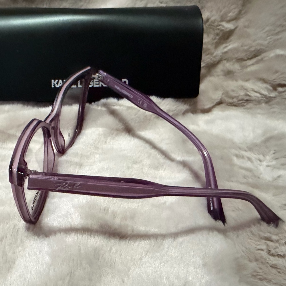 NWOT Karl Lagerfeld KL6156 Purple Women's Glasses - Picture 2 of 2